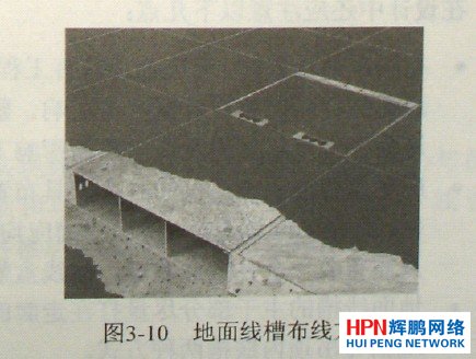 水平子系統地面線槽式布線方式